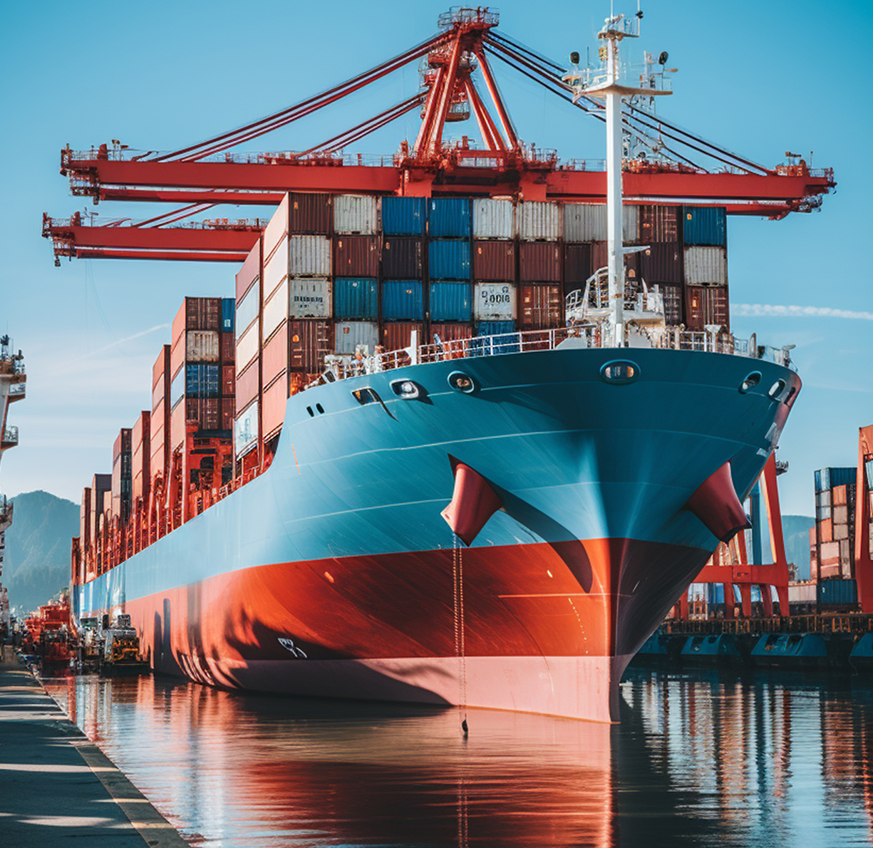 Vequis Outbound Cargo Ship